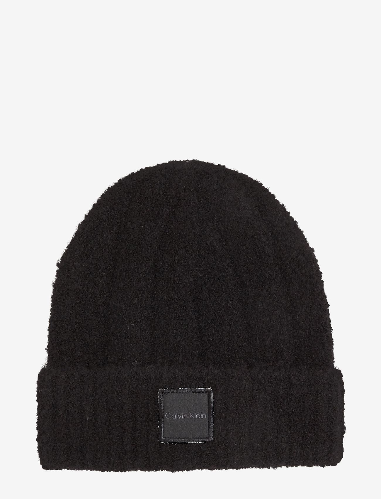 Calvin Klein - MODERN PATCH CHUNKY BEANIE - aksessuaarid - ck black - 1