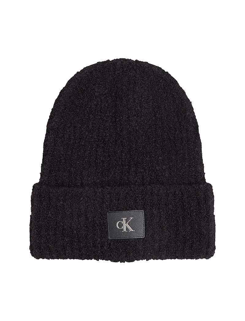 Calvin Klein - HARDWARE BEANIE - mössor - black - 1