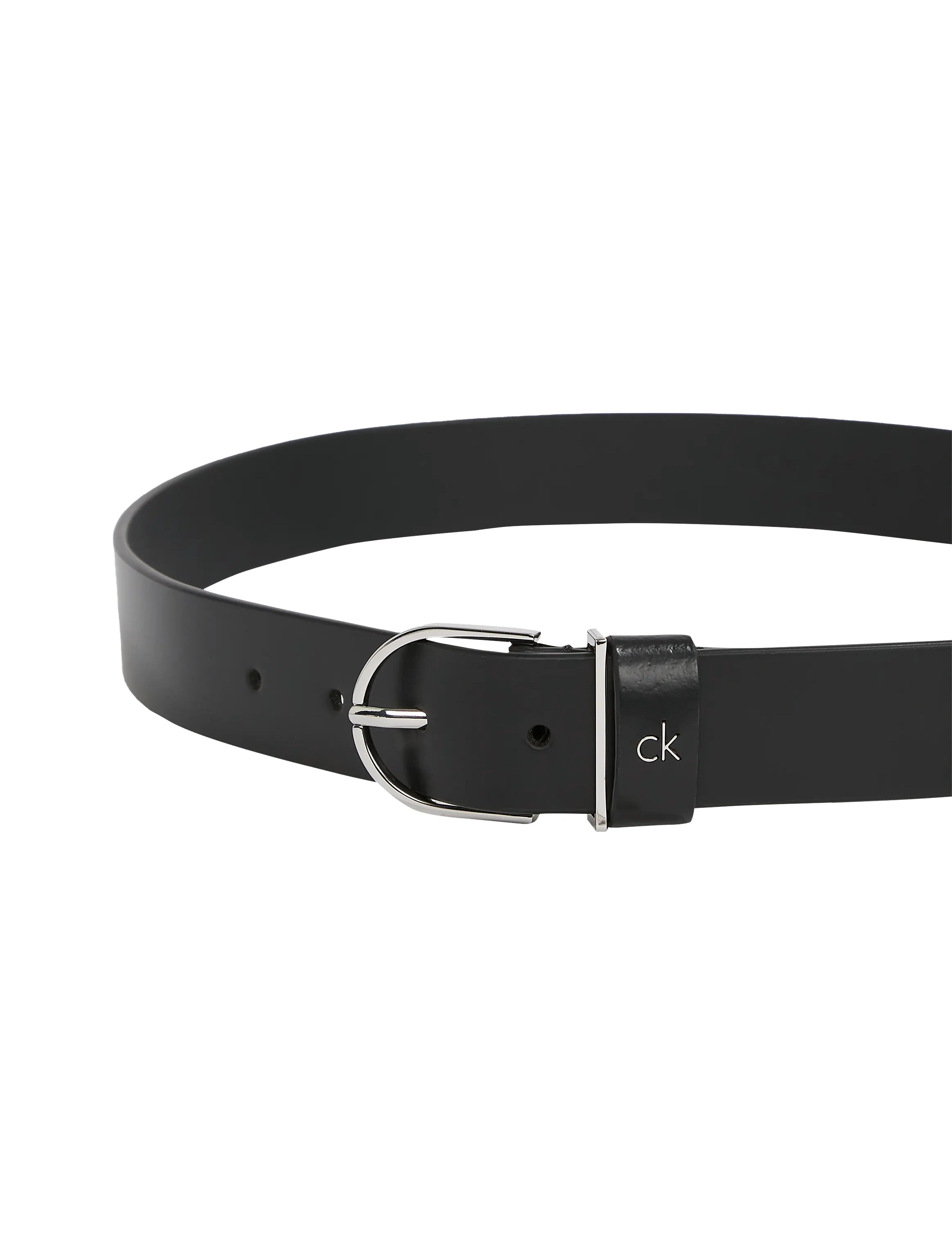 Calvin Klein - CK METAL LOOP RND BUCKLE 3.0 - nahkavyöt - pvh black - 1