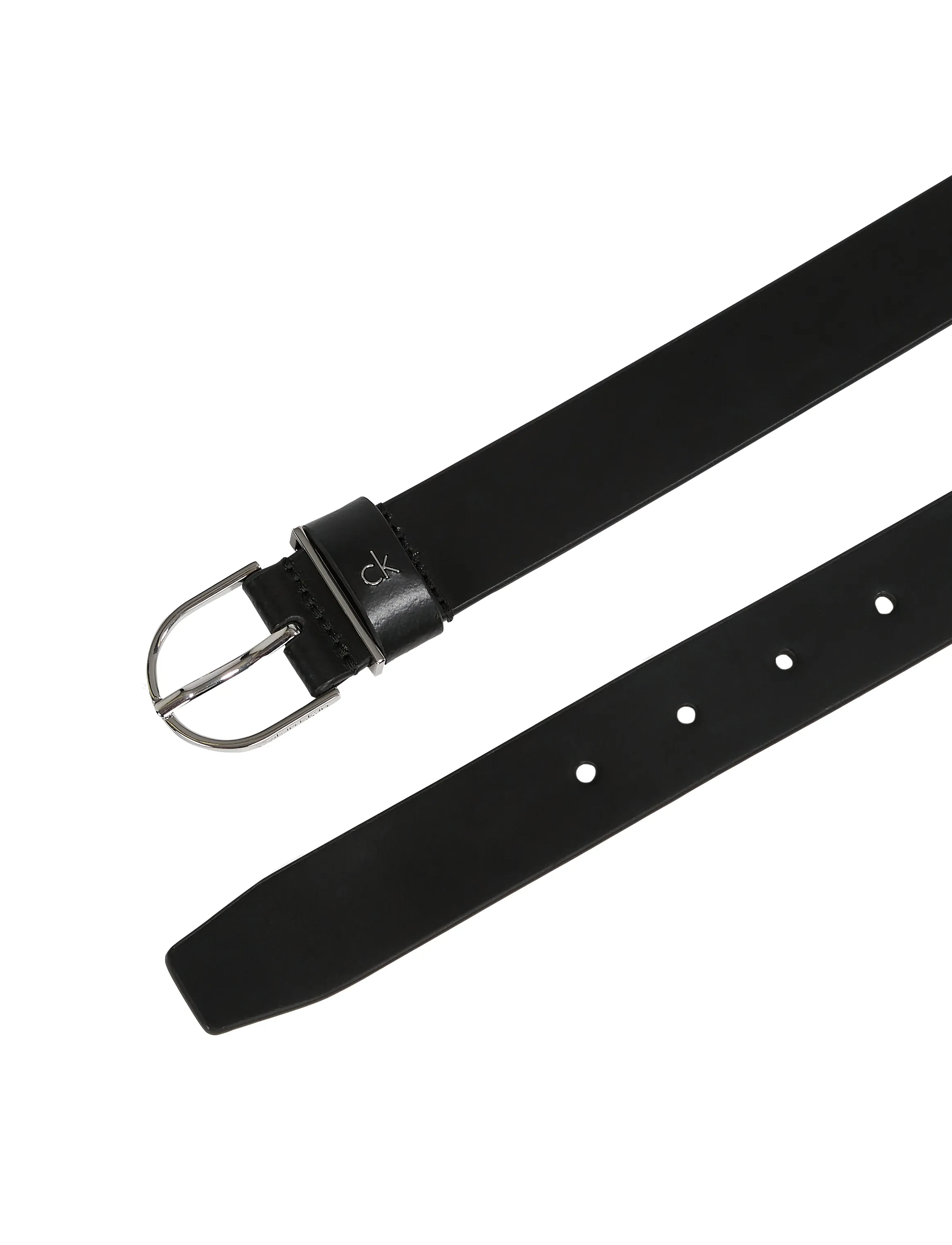 Calvin Klein - CK METAL LOOP RND BUCKLE 3.0 - nahkavyöt - pvh black - 2