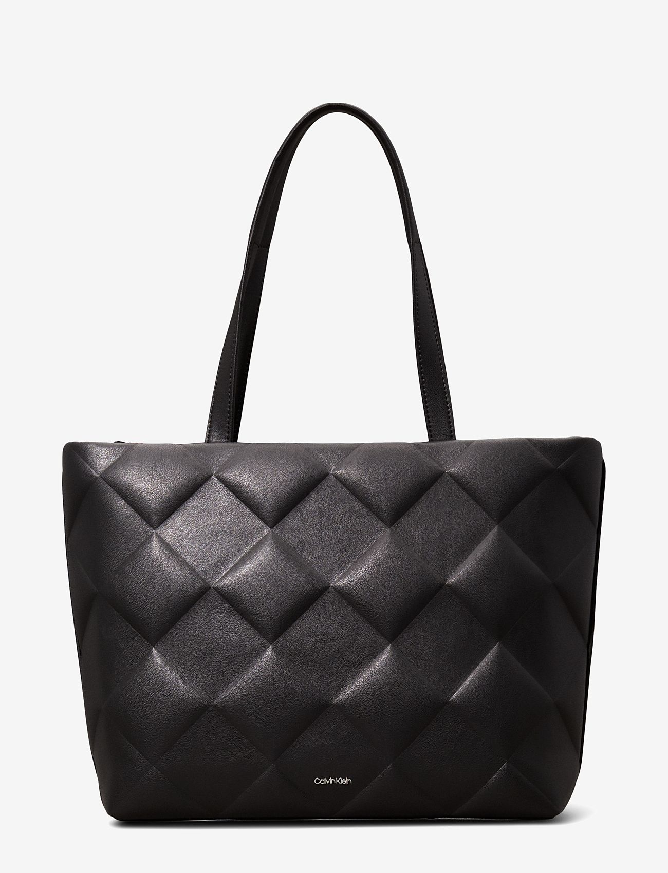 Calvin Klein - DIAMOND QUILT MEDIUM SHOPPER - ck black - 0