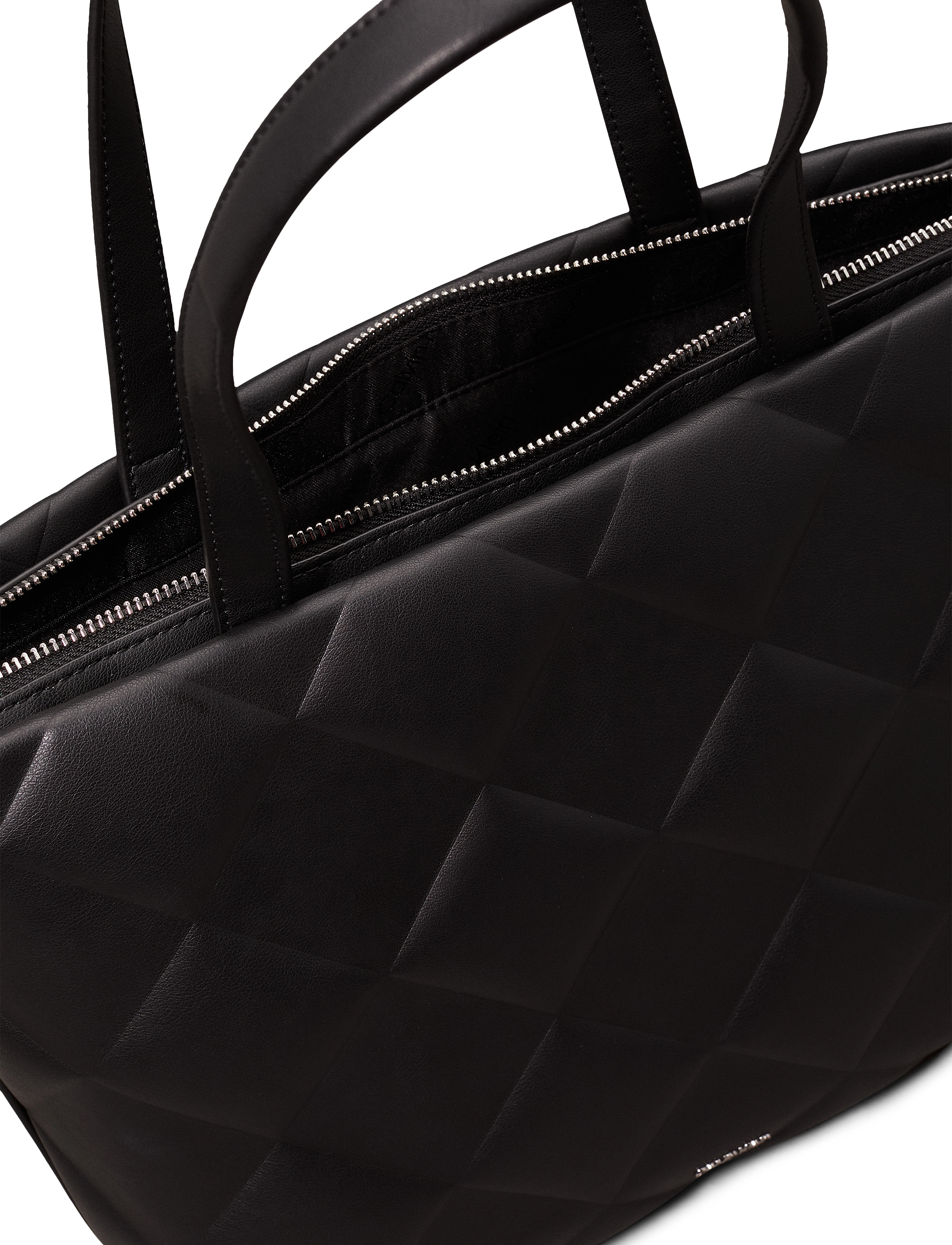 Calvin Klein - DIAMOND QUILT MEDIUM SHOPPER - ck black - 2