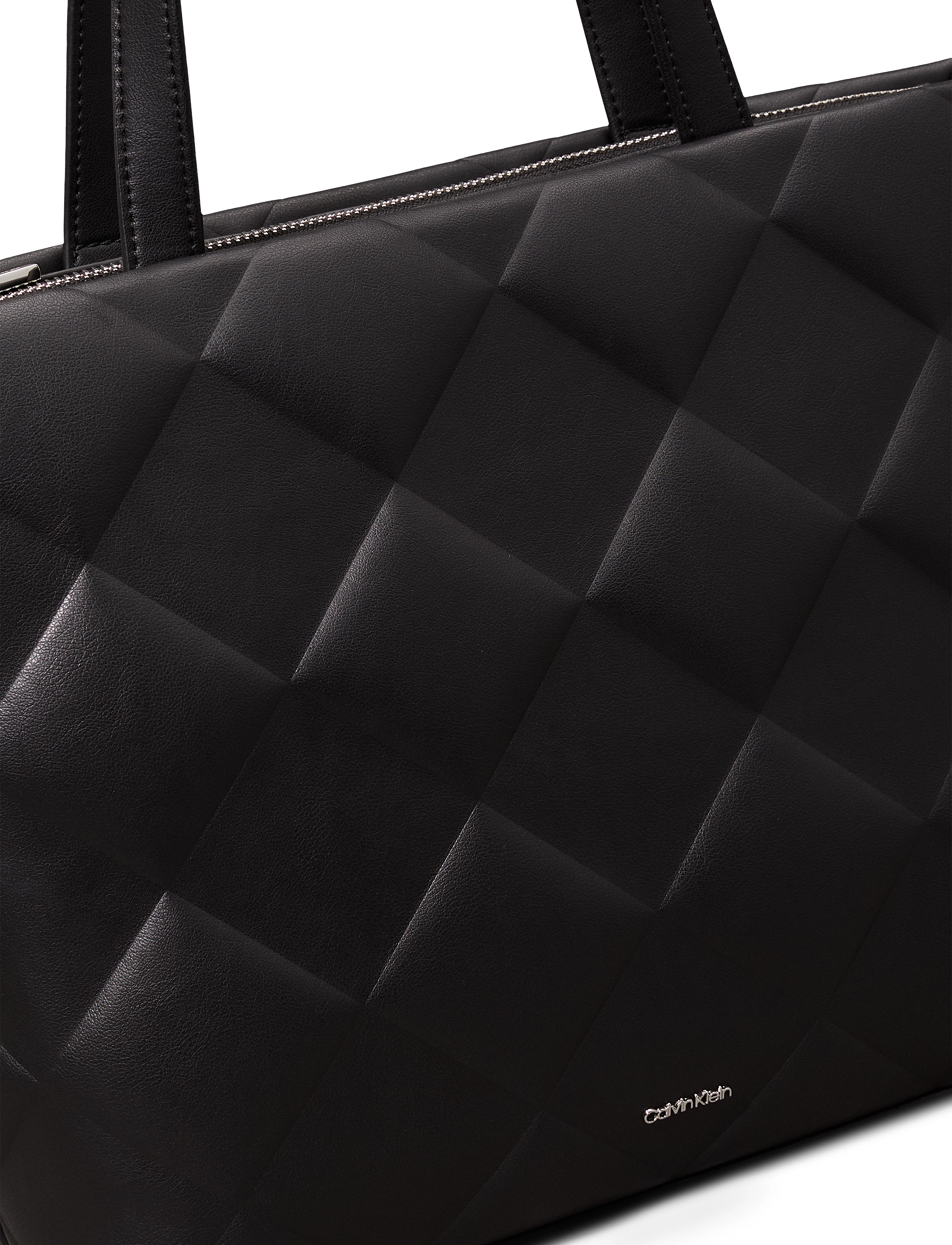 Calvin Klein - DIAMOND QUILT MEDIUM SHOPPER - ck black - 4