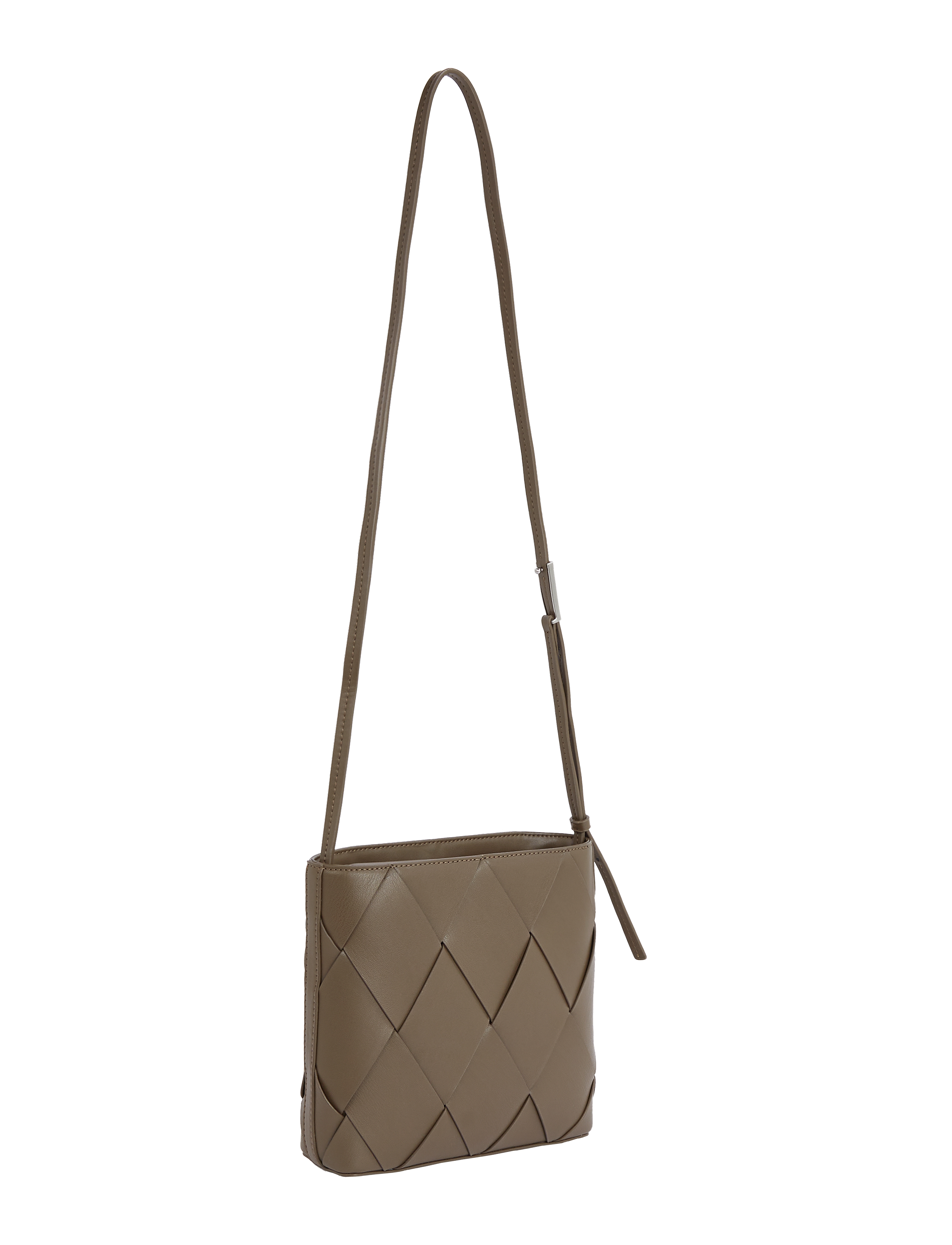 Calvin Klein - CK WOVEN SQUARE CROSSBODY - crossbody bags - teak - 2