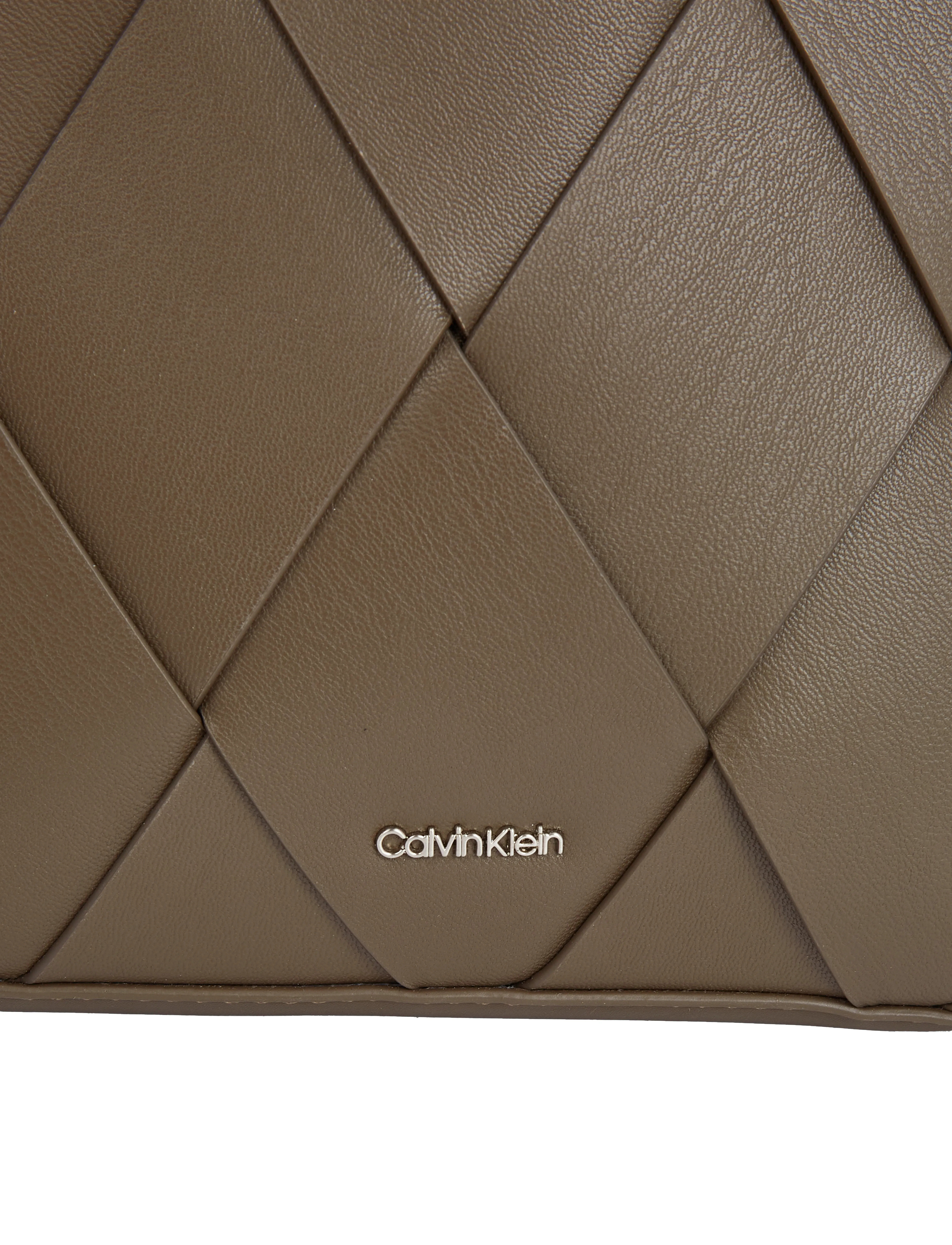 Calvin Klein - CK WOVEN SQUARE CROSSBODY - crossbody bags - teak - 3