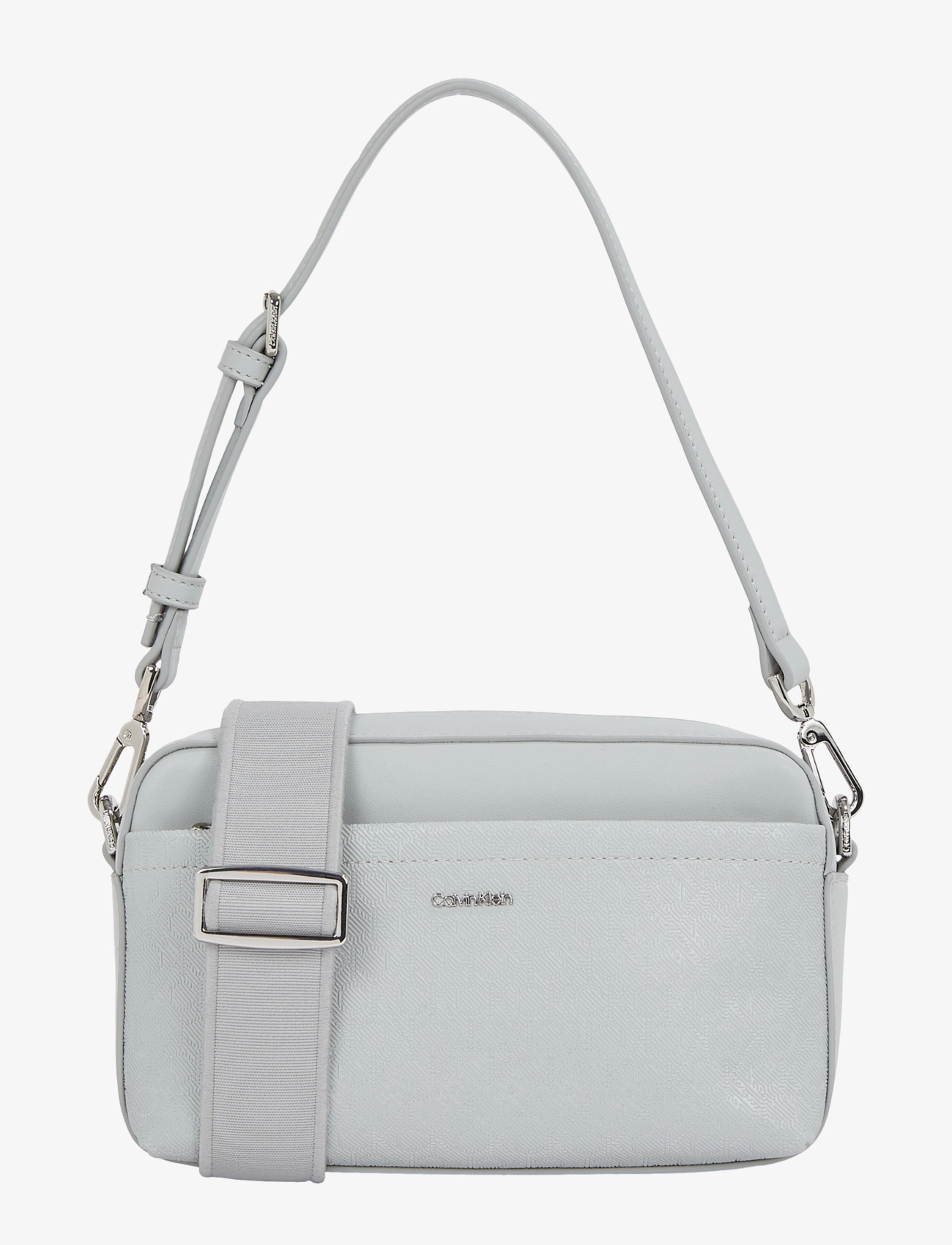 Calvin Klein CK MUST CONV CAMERA BAG_MONO - Axelremsväskor - MIRAGE GRAY / grey