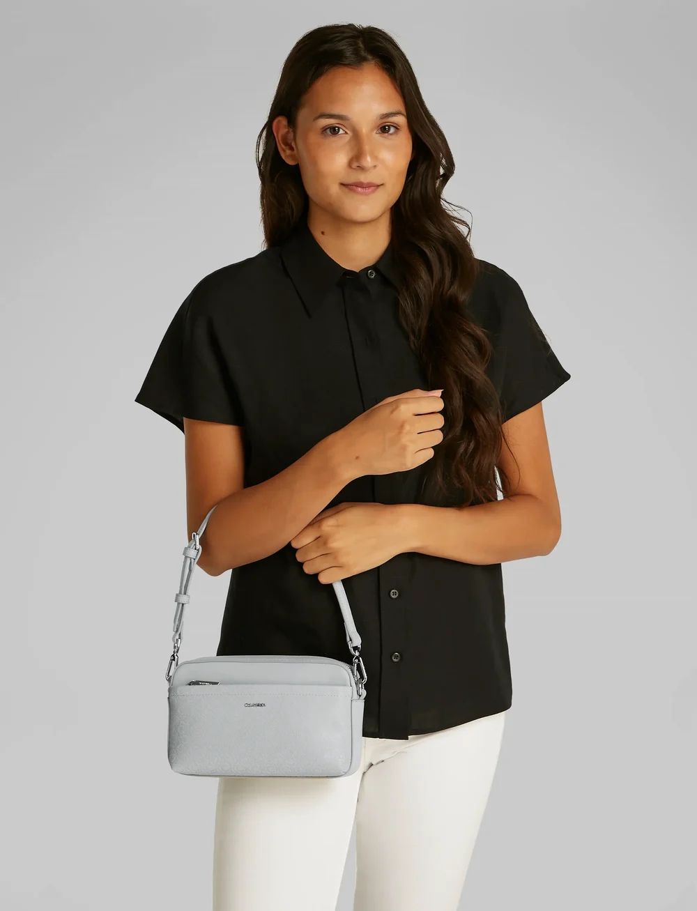 Calvin Klein - CK MUST CONV CAMERA BAG_MONO - spesielle anledninger - mirage gray - 0