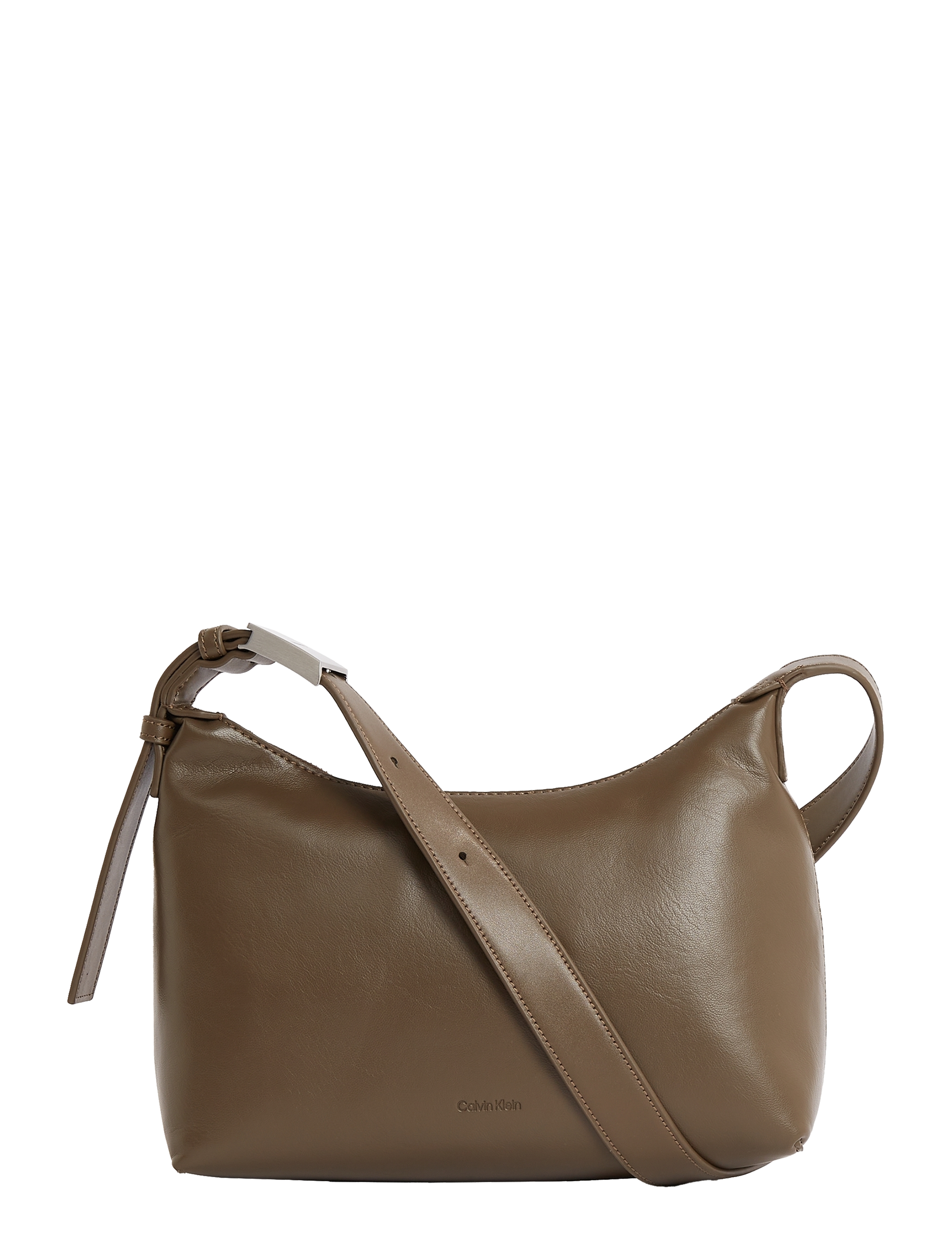 Calvin Klein HARDWARE STRAP MEDIUM CROSSBODY - Tasker - TEAK / khaki/green