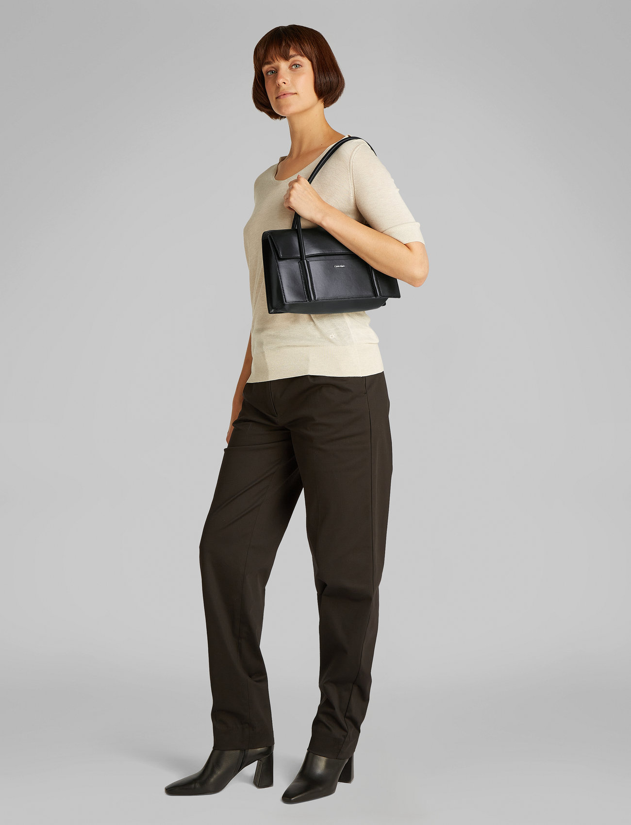 Calvin Klein - CK LINN SHOULDER BAG - special occasions - ck black - 5