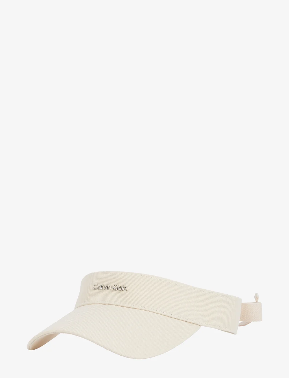 Calvin Klein - CALVIN KLEIN COTTON TWILL VISOR - kasketter & caps - sea salt - 0