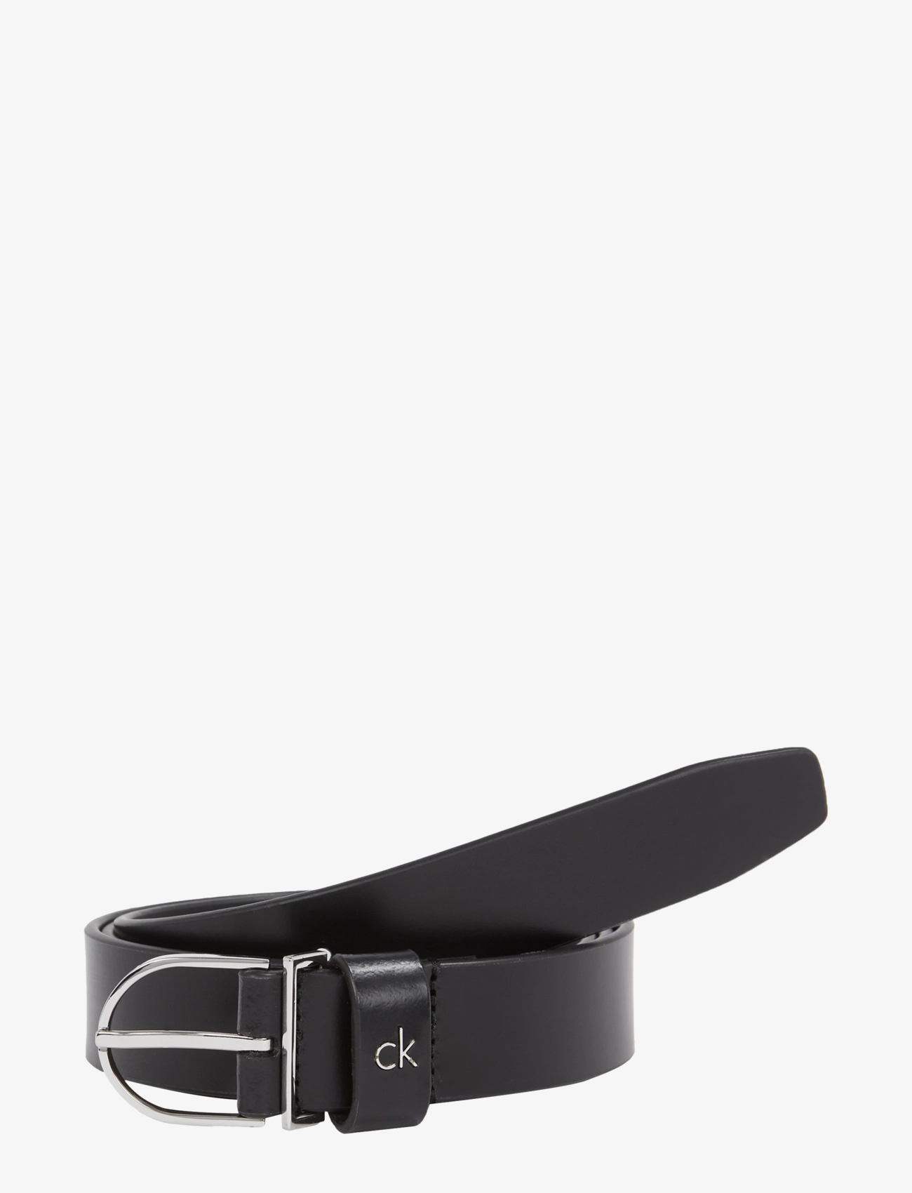 Calvin Klein CK METAL LOOP ROUND BUCKLE 2.5 - Akcesoria - CK BLACK / black