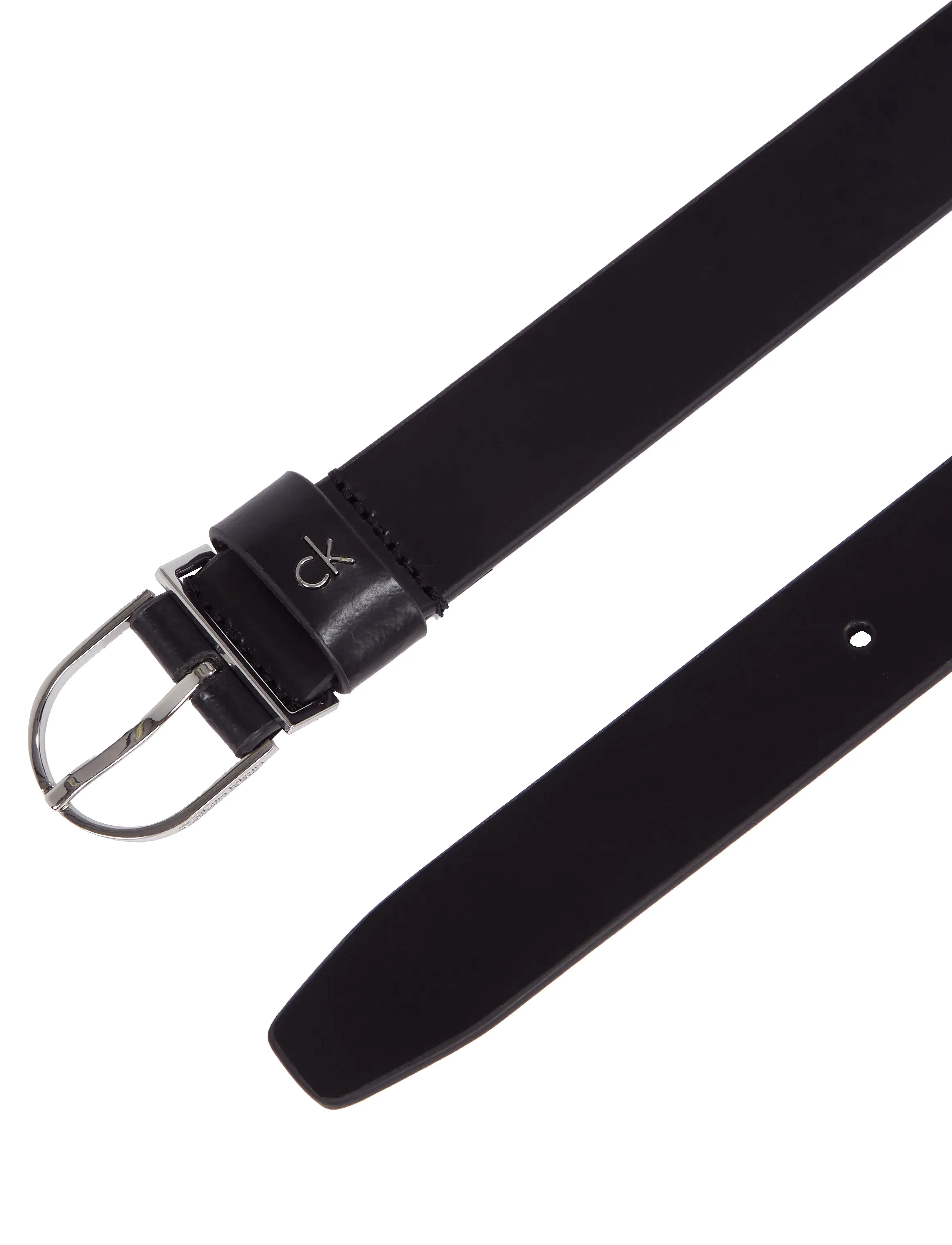 Calvin Klein - CK METAL LOOP ROUND BUCKLE 2.5 - laveste priser - ck black - 1