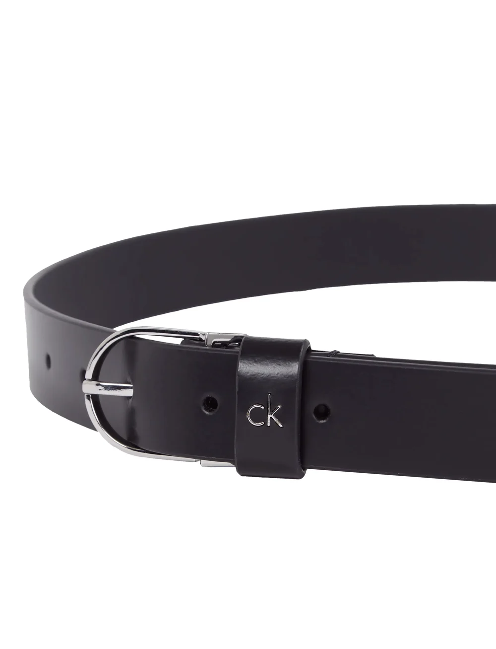 Calvin Klein - CK METAL LOOP ROUND BUCKLE 2.5 - vardagsskärp - ck black - 2