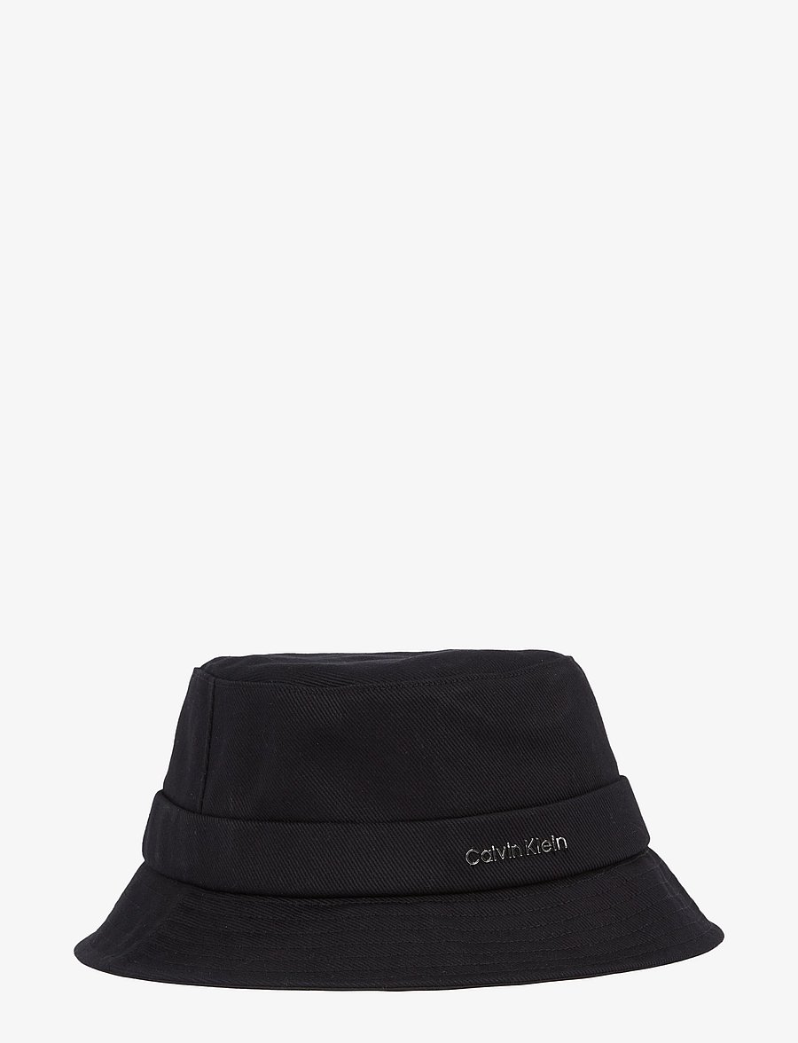 Calvin Klein - BACK TIE COTTON TWILL BUCKET - ck black - 0