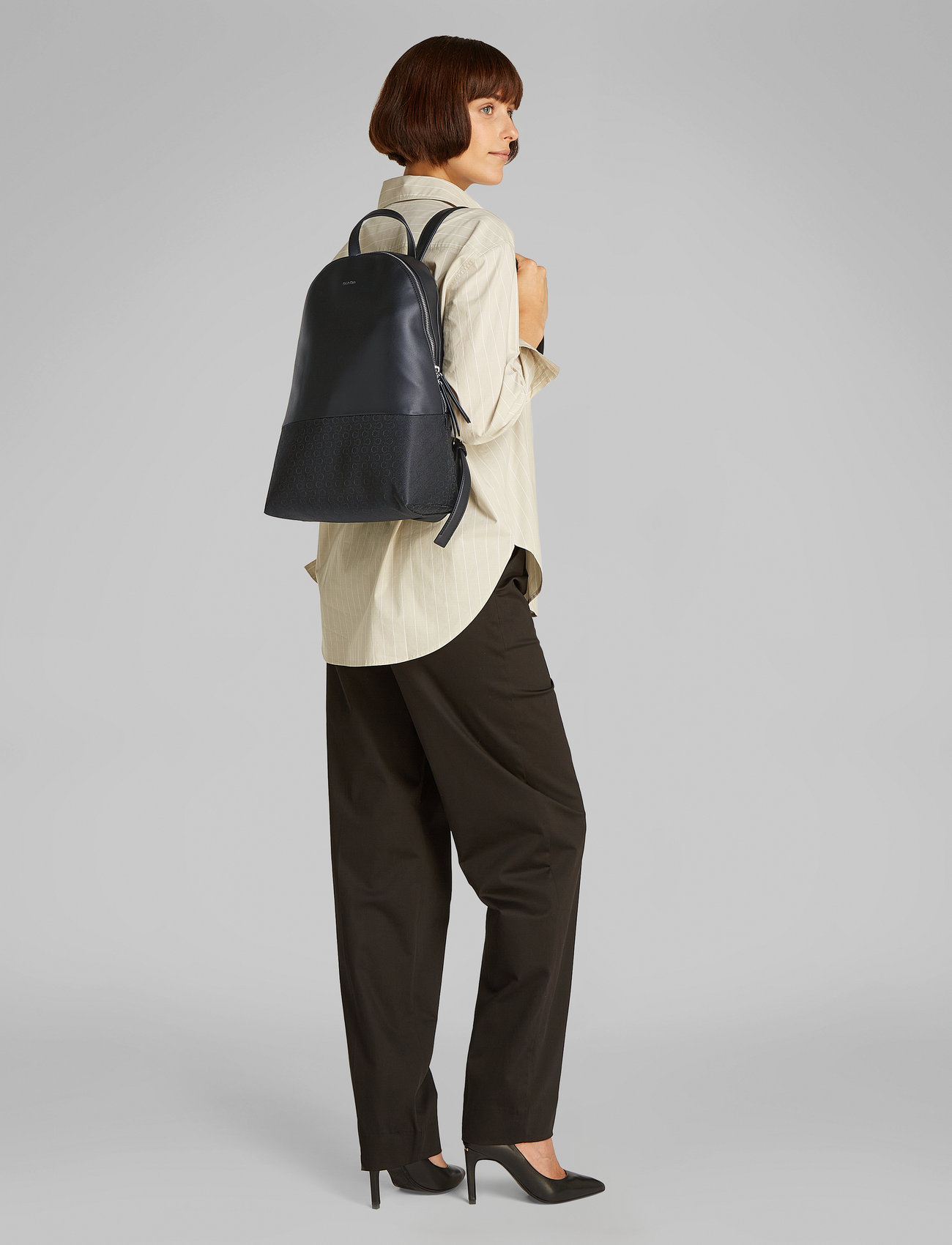 Calvin Klein - CK MIXMEDIA BACKPACK_MONO - accessories - ck black - 5