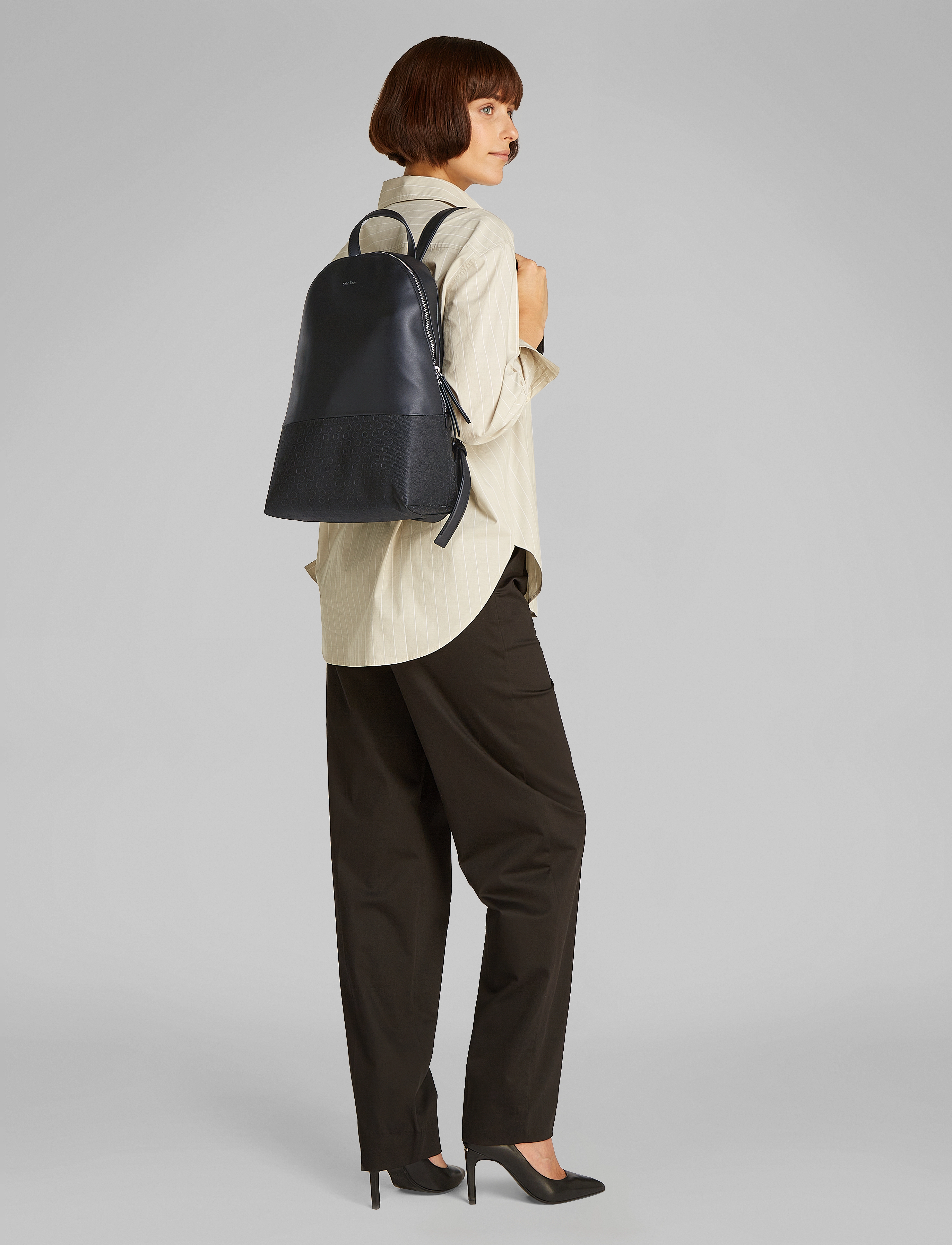 Calvin Klein - CK MIXMEDIA BACKPACK_MONO - kuprinės - ck black - 5