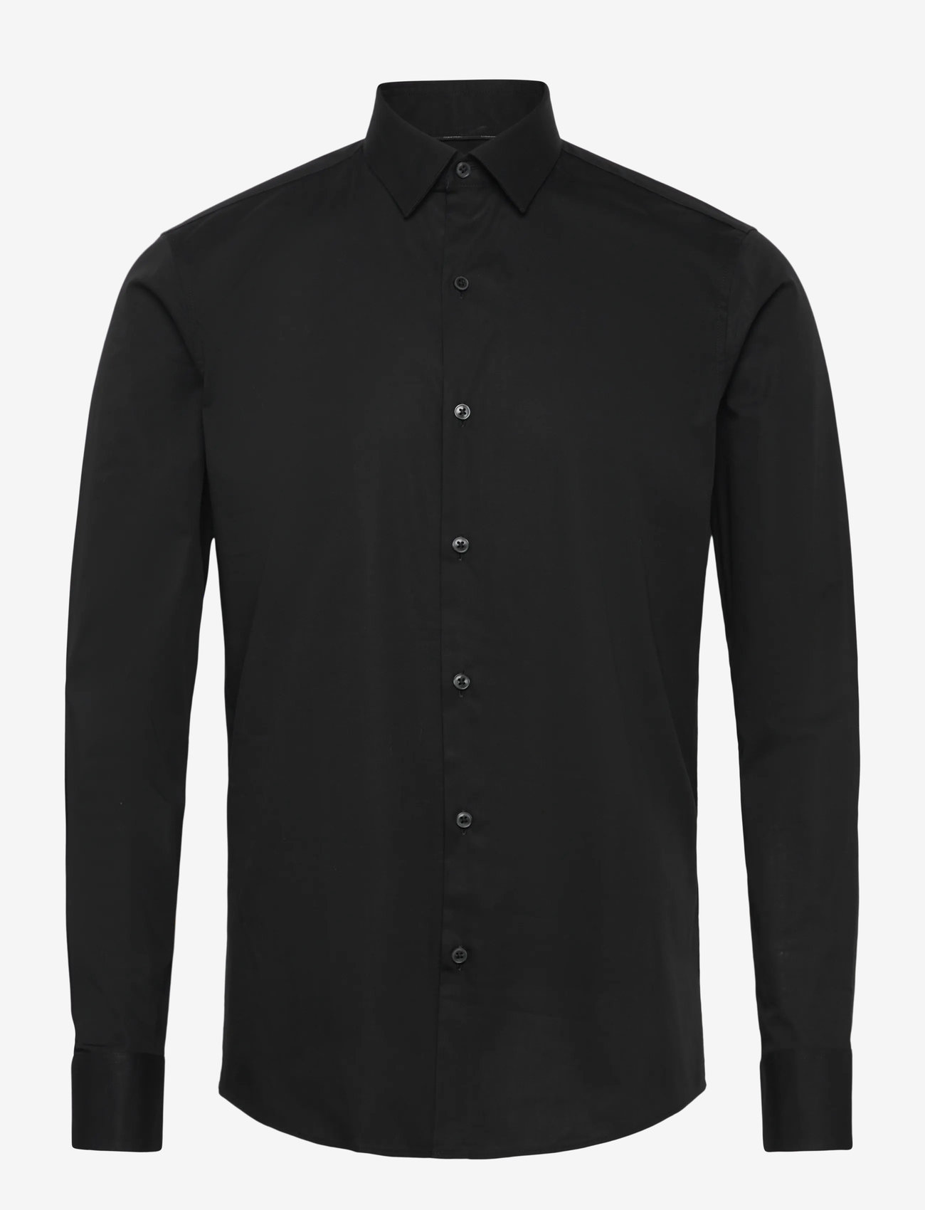 Calvin Klein - SLIM ESNTL POPLIN NOS STR SLD - muodolliset kauluspaidat - black - 0