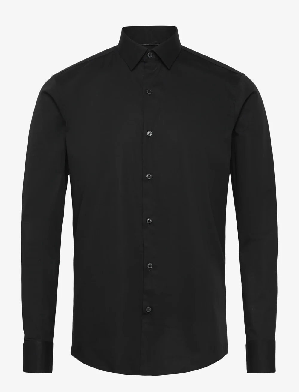 Calvin Klein - SLIM ESNTL POPLIN NOS STR SLD - formelle skjorter - black - 0