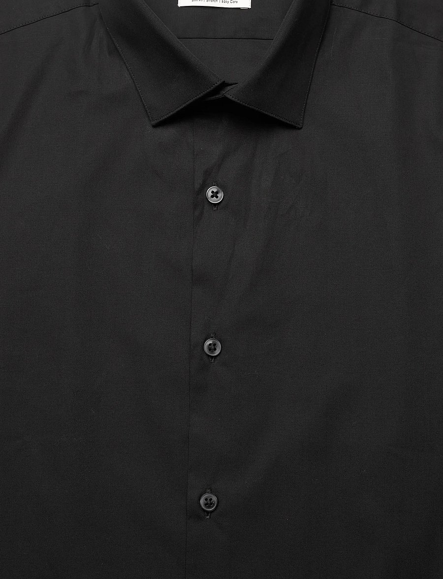 Calvin Klein - SLIM ESNTL POPLIN NOS STR SLD - kostymskjortor - black - 3