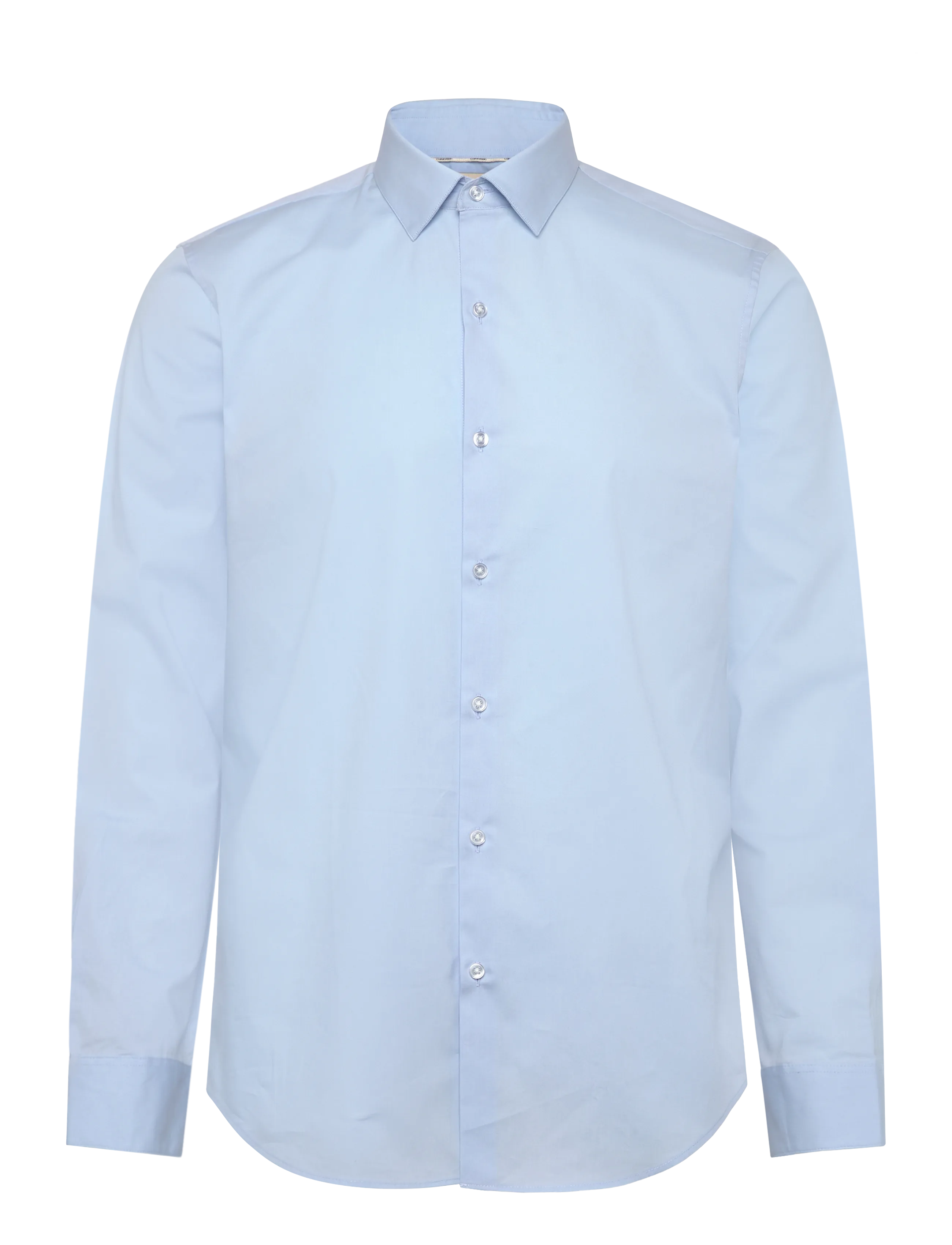 CALVIN KLEIN Slim Esntl Poplin Nos Str Sld Blau - 37 - Herren