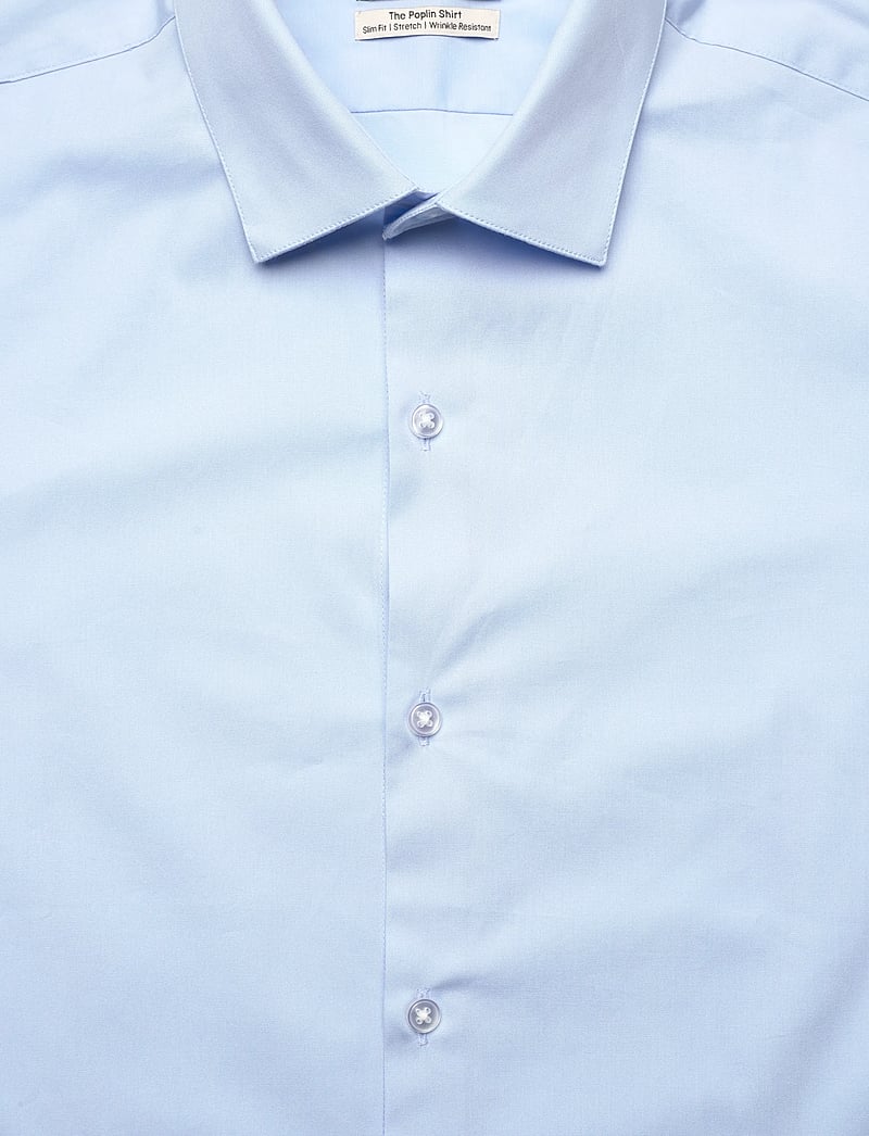 Calvin Klein - SLIM ESNTL POPLIN NOS STR SLD - kostymskjortor - calm blue - 2