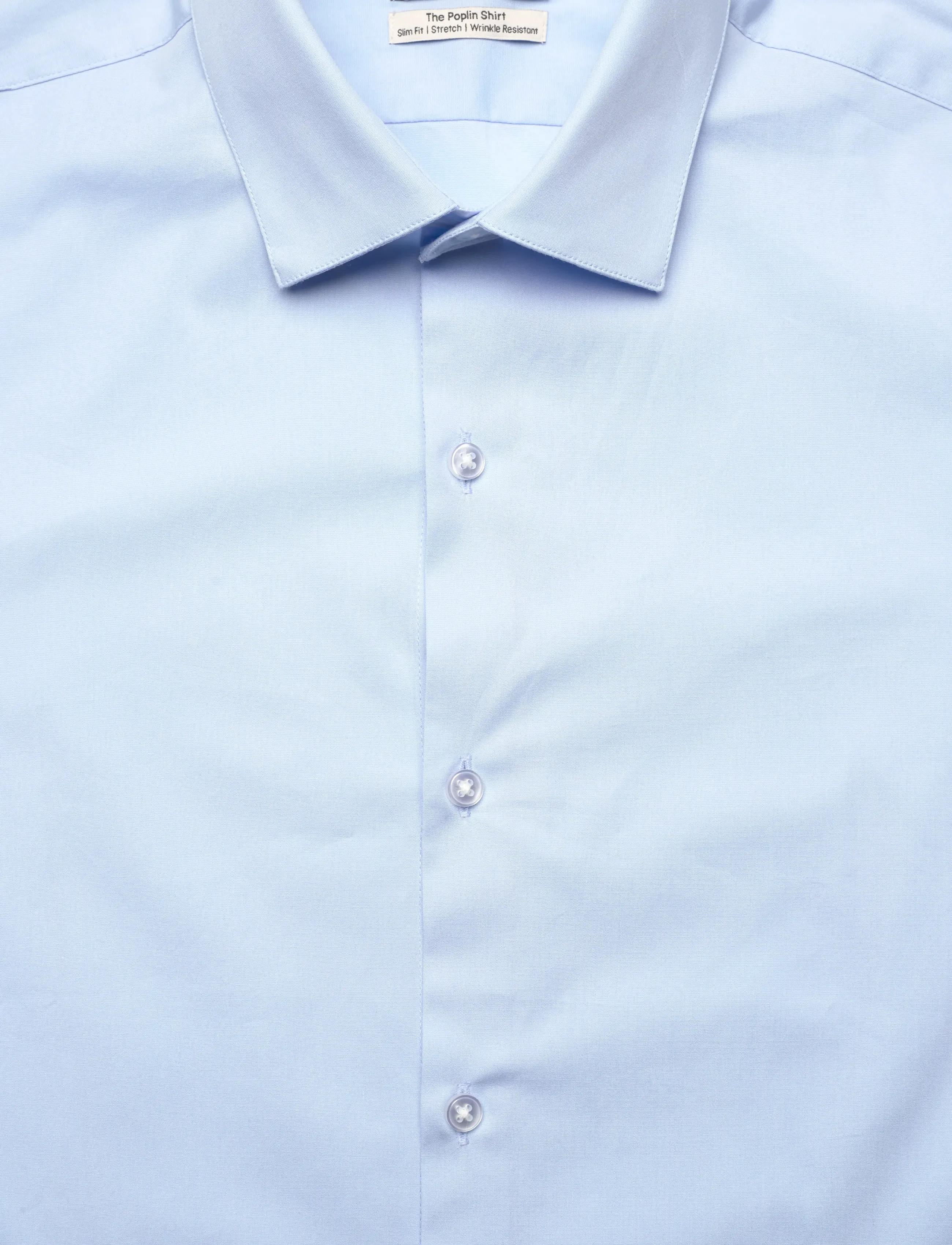 Calvin Klein - SLIM ESNTL POPLIN NOS STR SLD - formālie krekli - calm blue - 2