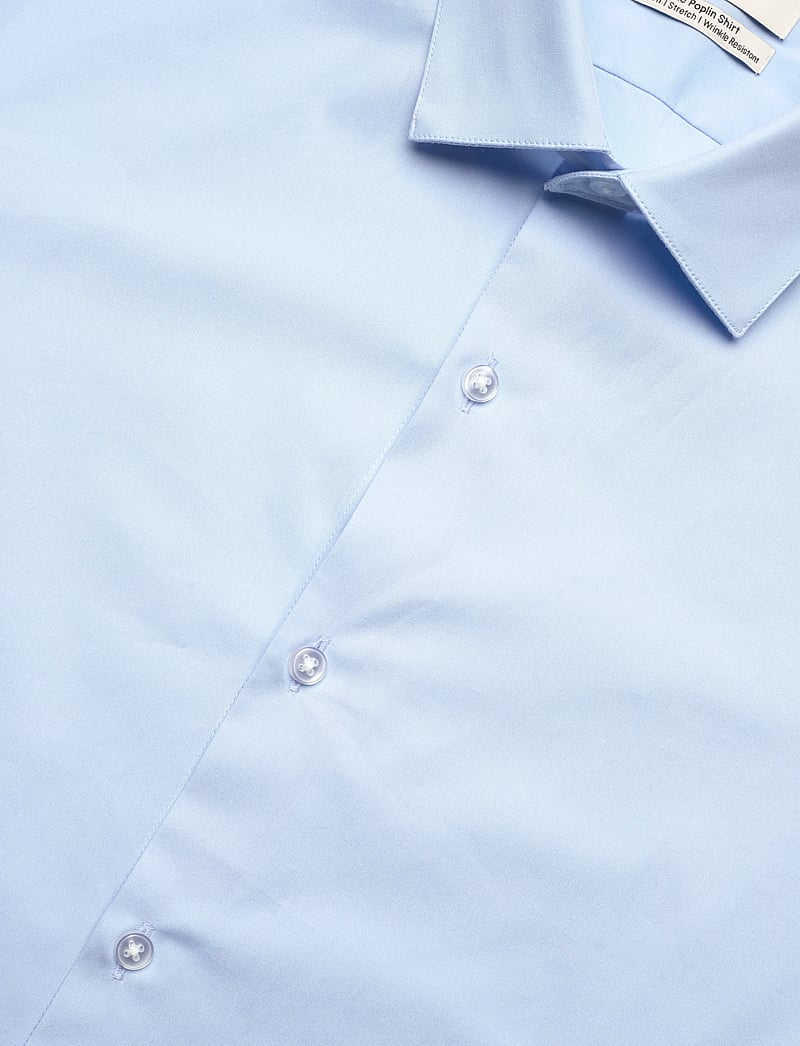 Calvin Klein - SLIM ESNTL POPLIN NOS STR SLD - kostymskjortor - calm blue - 3