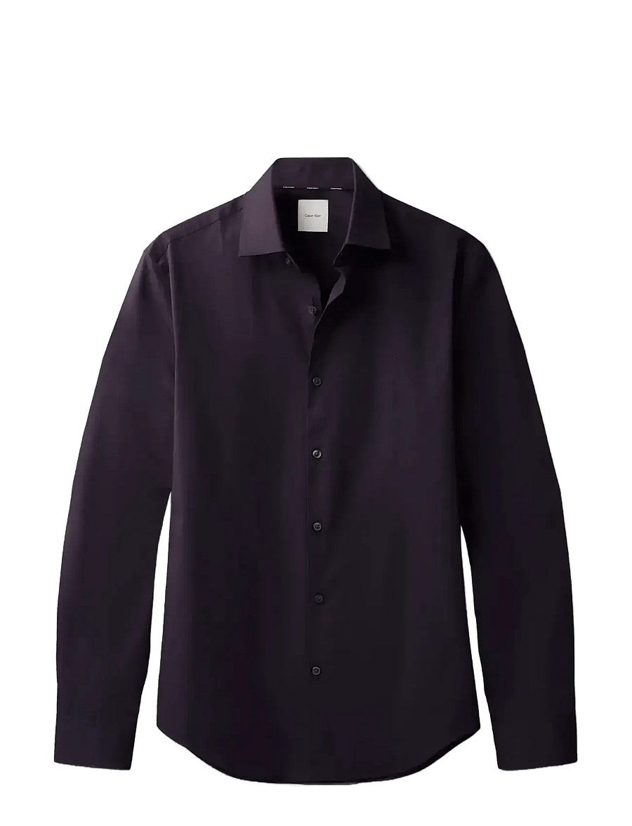 Calvin Klein - SLIM ESNTL POPLIN NOS STR SLD - kostymskjortor - night sky - 1