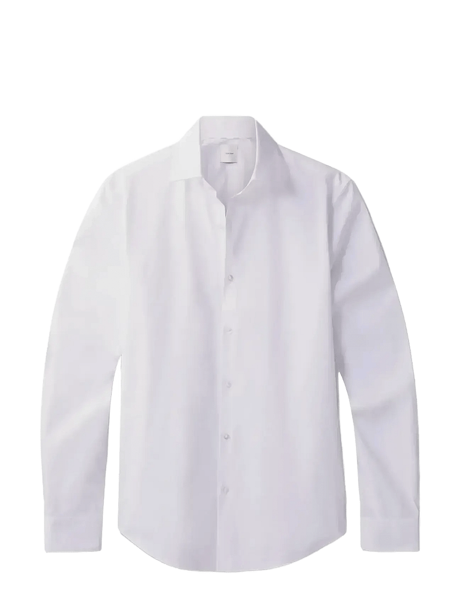 Calvin Klein - SLIM ESNTL POPLIN NOS STR SLD - kostymskjortor - white - 1