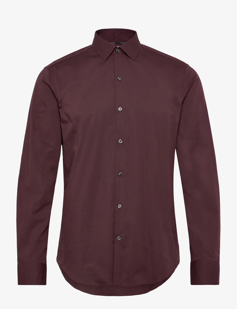 Calvin Klein - SLIM ESSENTIALS POPLIN STR SLD - formelle skjorter - bordeaux - 0