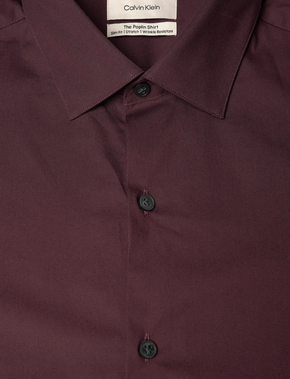 Calvin Klein - SLIM ESSENTIALS POPLIN STR SLD - formelle skjorter - bordeaux - 2