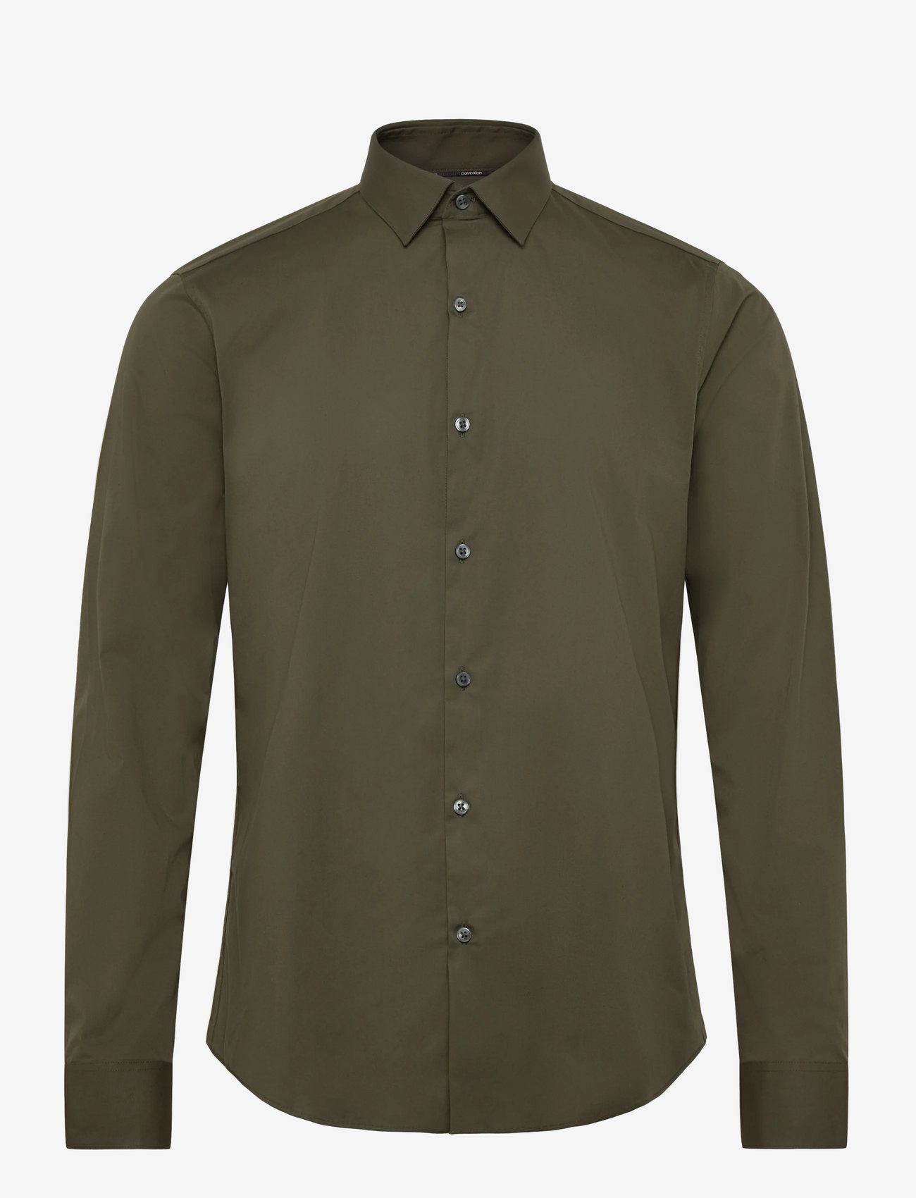 Calvin Klein - SLIM ESSENTIALS POPLIN STR SLD - gifts below 100€ - forest - 0