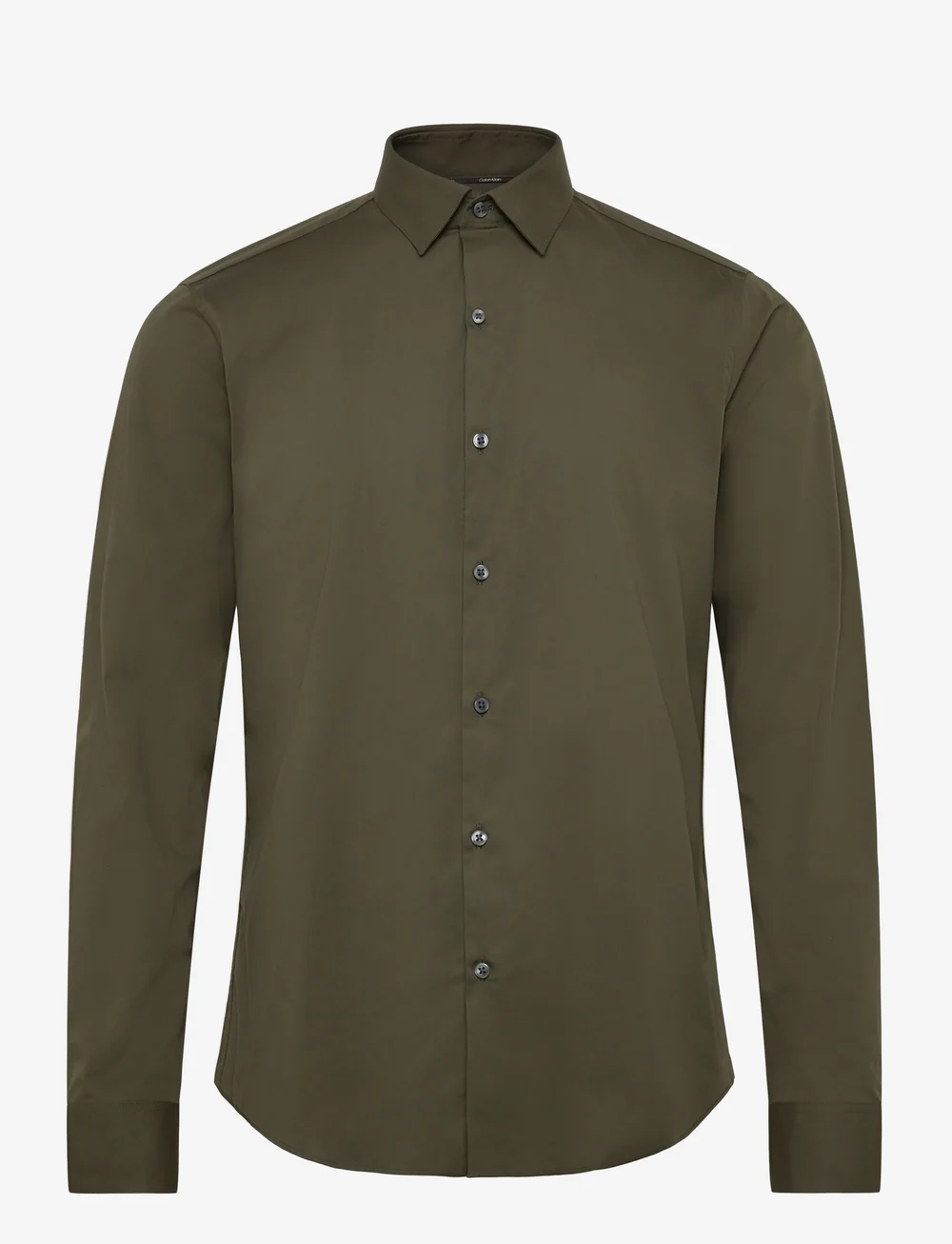 Calvin Klein - SLIM ESSENTIALS POPLIN STR SLD - formelle hemden - forest - 0
