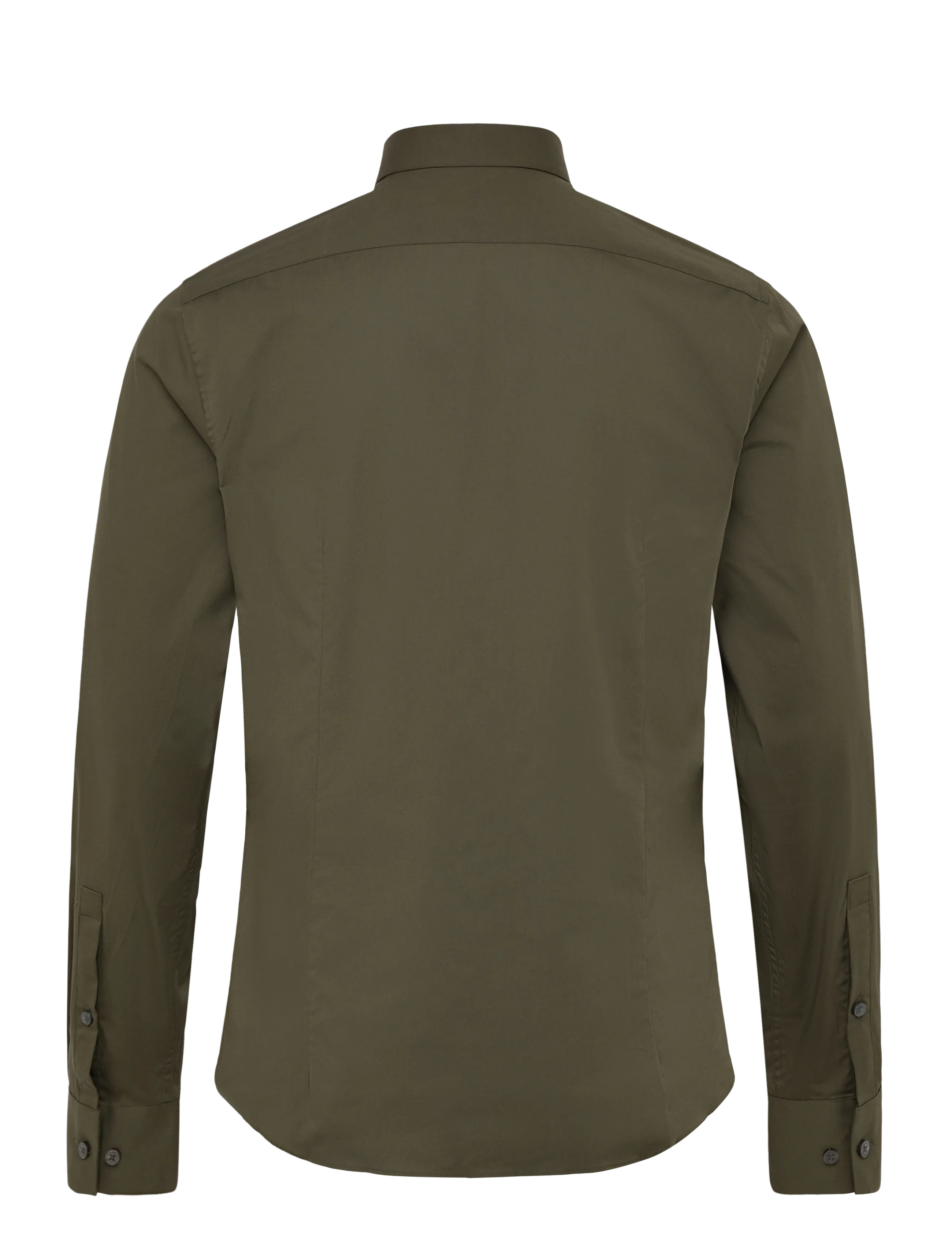 Calvin Klein - SLIM ESSENTIALS POPLIN STR SLD - forest - 1