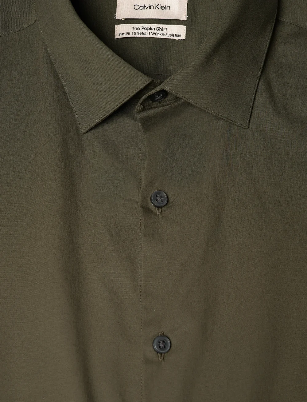 Calvin Klein - SLIM ESSENTIALS POPLIN STR SLD - formelle hemden - forest - 2