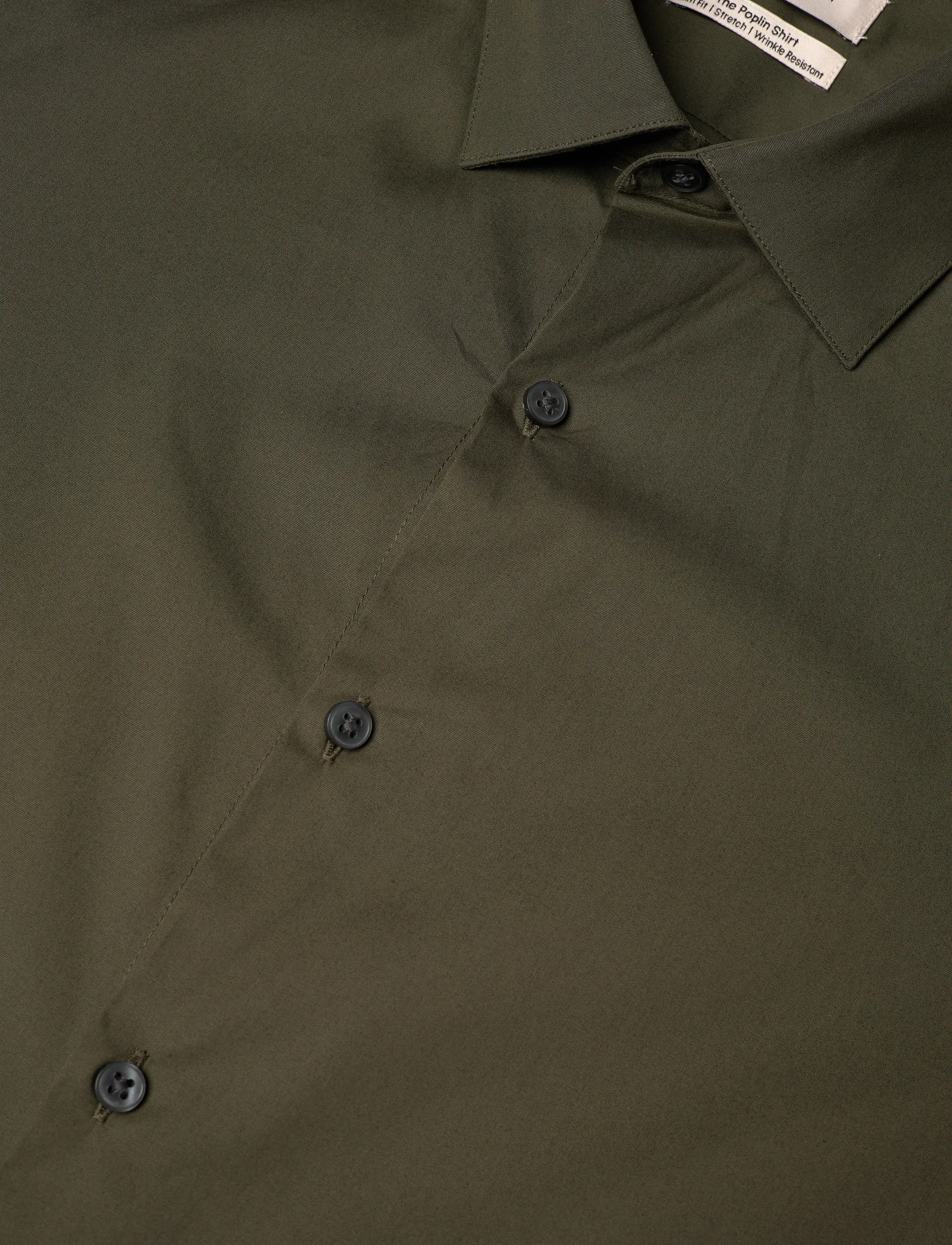 Calvin Klein - SLIM ESSENTIALS POPLIN STR SLD - forest - 3