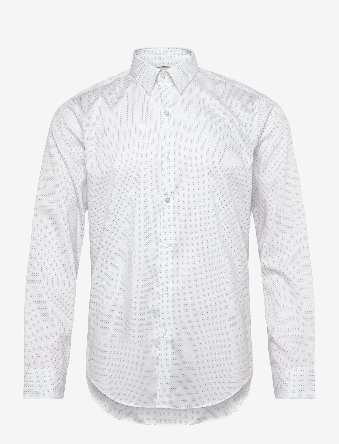 Calvin Klein - SLIM MID TWILL STR PRT - pidulikud särgid - green multi - 0