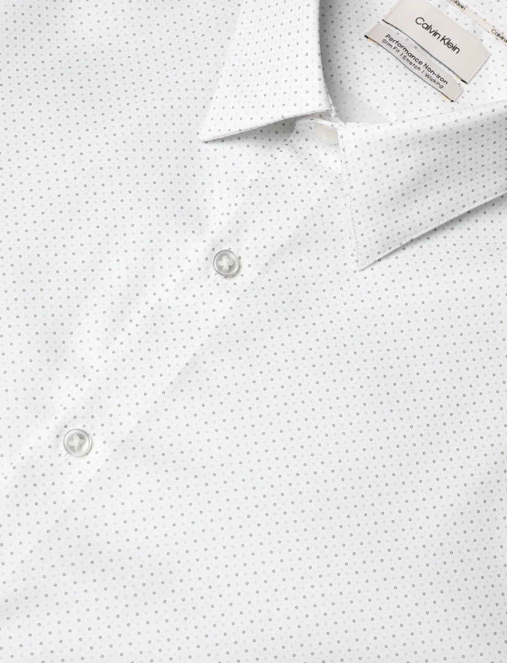 Calvin Klein - SLIM MID TWILL STR PRT - formelle hemden - green multi - 3