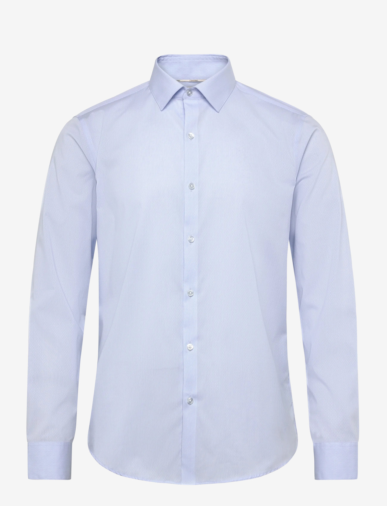 Calvin Klein - SLIM MID TWILL STR SLD - kostymskjortor - blue - 0