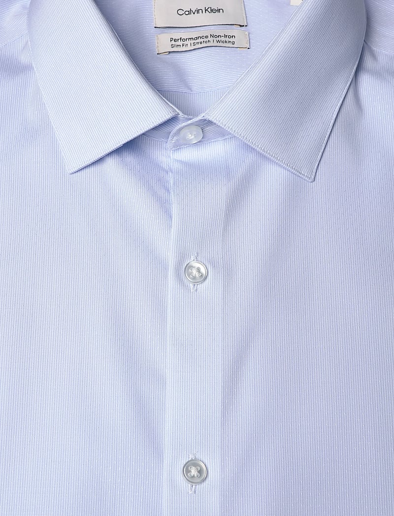 Calvin Klein - SLIM MID TWILL STR SLD - kostymskjortor - blue - 2