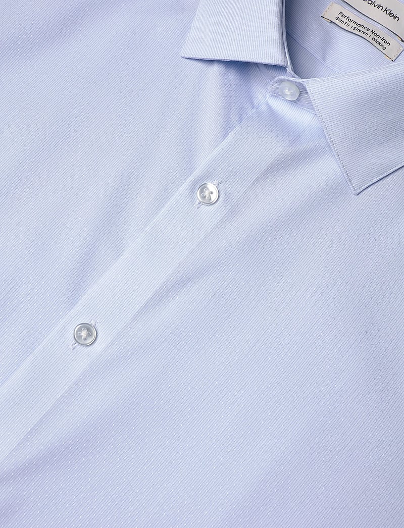 Calvin Klein - SLIM MID TWILL STR SLD - kostymskjortor - blue - 3