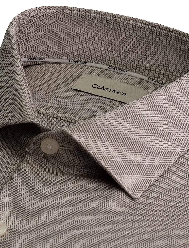 Calvin Klein - SLIM MID TWILL STR SLD - formelle hemden - taupe - 2
