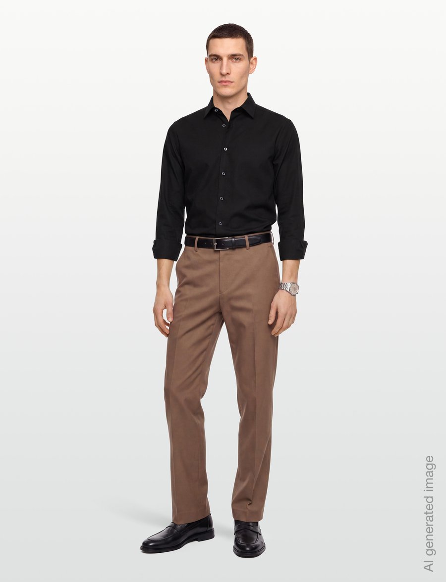 Calvin Klein - REG OCCASION STR SLD - ametlikud särgid - black - 0
