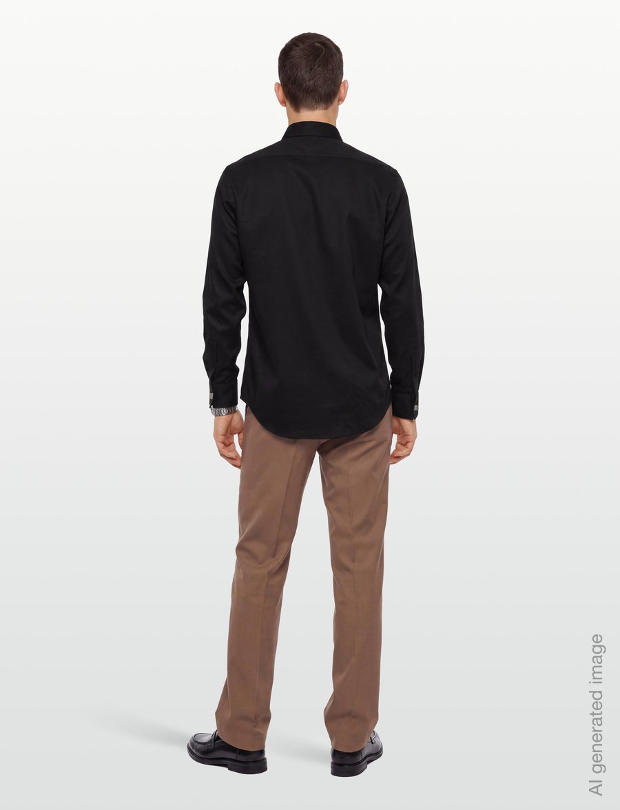 Calvin Klein - REG OCCASION STR SLD - ametlikud särgid - black - 4