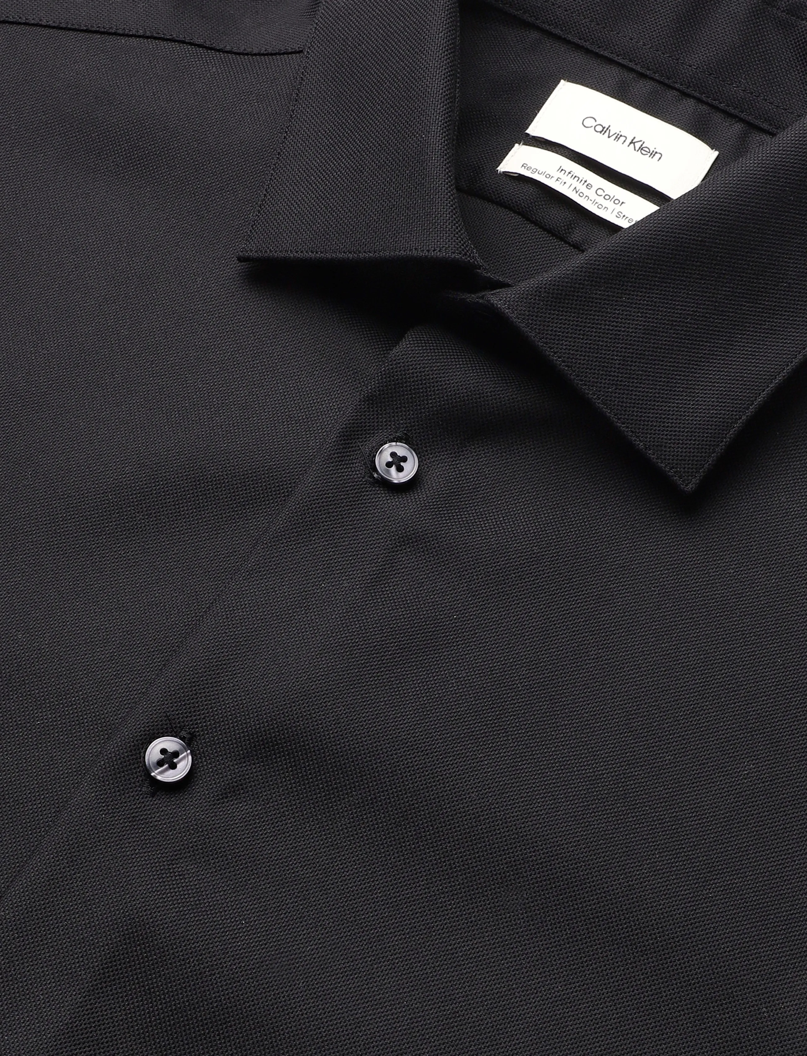 Calvin Klein - REG OCCASION STR SLD - ametlikud särgid - black - 5