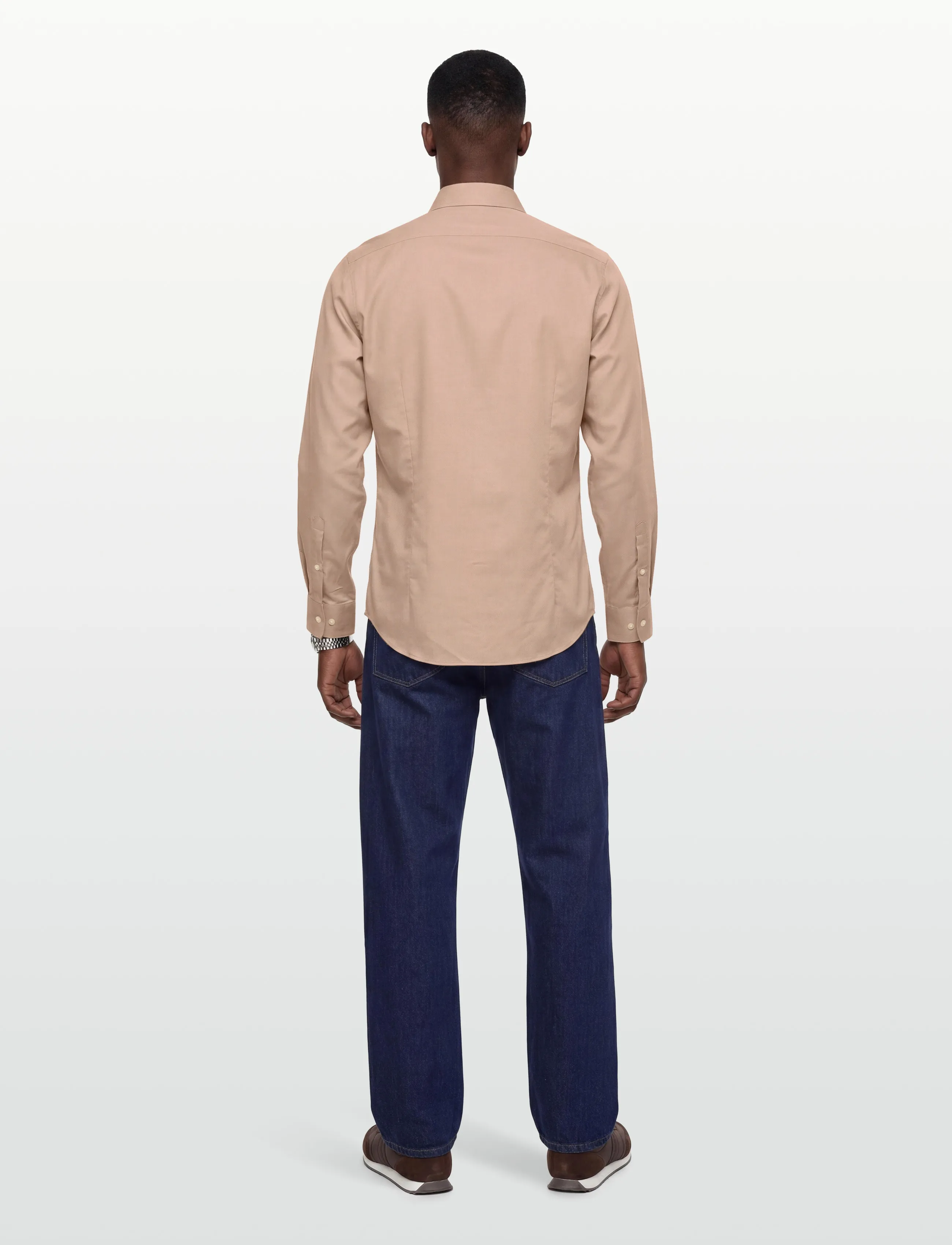 Calvin Klein - SLIM SFT SEASNL COMF SLD - business-hemden - tan - 4
