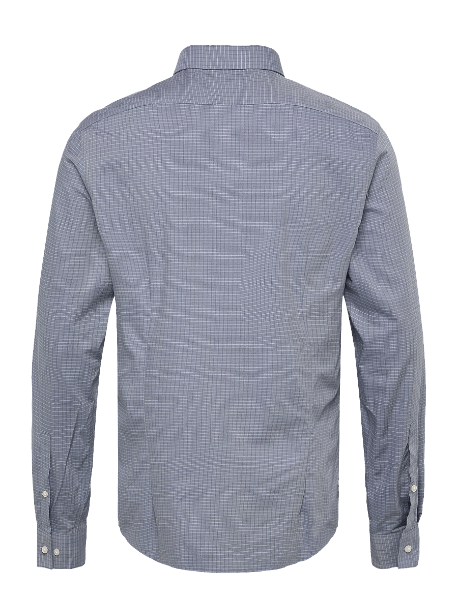 Calvin Klein - SLIM SFT SEASNL COMF CHK - checkered shirts - steel blue - 1