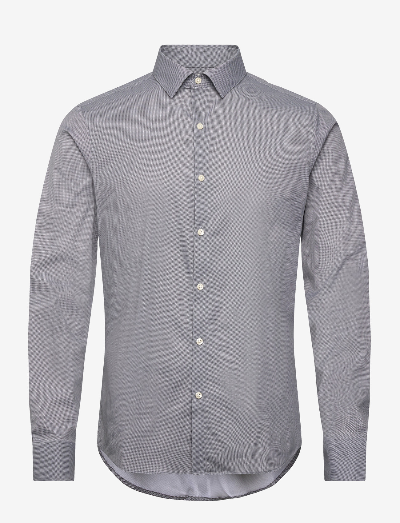 Calvin Klein - SLIM PERF WOVEN STR PRT - kostymskjortor - charcoal - 0