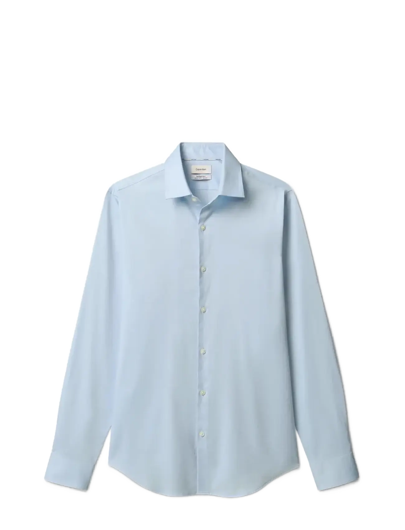 CALVIN KLEIN Slim Esntl Poplin Str Sld Blau - 40 - Herren