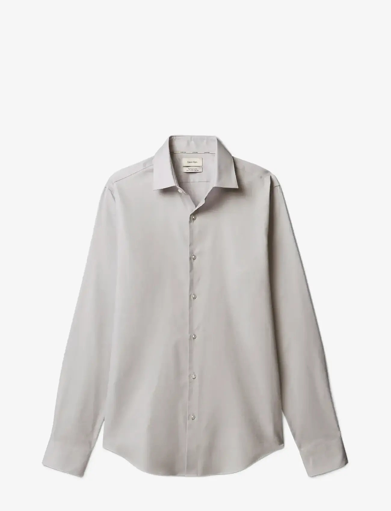 Calvin Klein - SLIM ESNTL POPLIN STR SLD - formelle skjorter - grey - 1